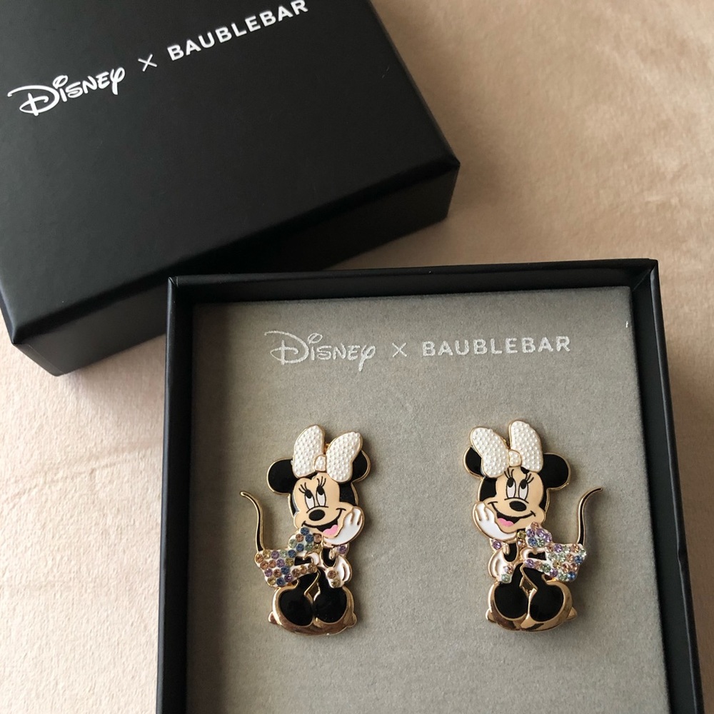 Disney x Baublebar Minnie Mouse Statement Stud Earrings